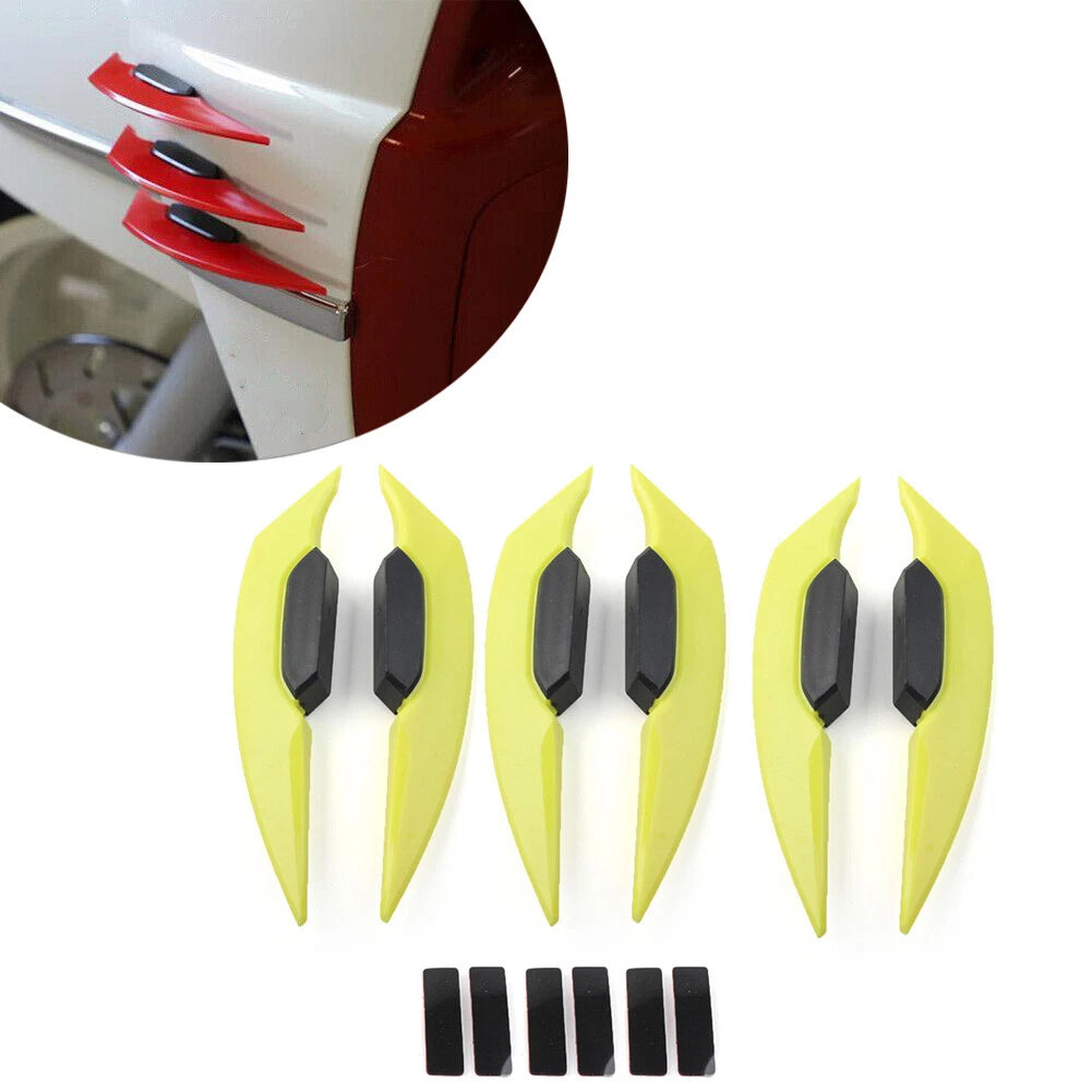 3 x Motorcycle Fairing Winglets Side Spoiler Deflectors for Universal Models