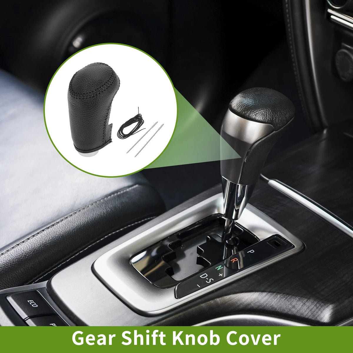 1 Pc Gear Shift Knob Cover for Chevrolet Malibu (2016-2020) Pebbled Black