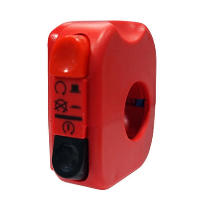 7/8" Handlebar Ignition Switch for Universal Motorcycles - RED