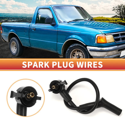 6 Pcs Spark Plug Wire Ignition Coil Cables for Ford Aerostar (1990-1996)