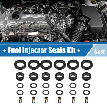 6 x Fuel Injector O-Rings Seals for Toyota 4Runner, Lexus ES300 (1996-1998)
