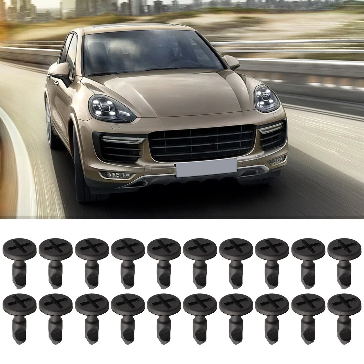 20 Engine Compartment Panel Clips for Porsche Cayenne