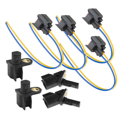 ABS Wheel Speed Sensor & Plug for Ford Jaguar Lincoln Volvo Mazda