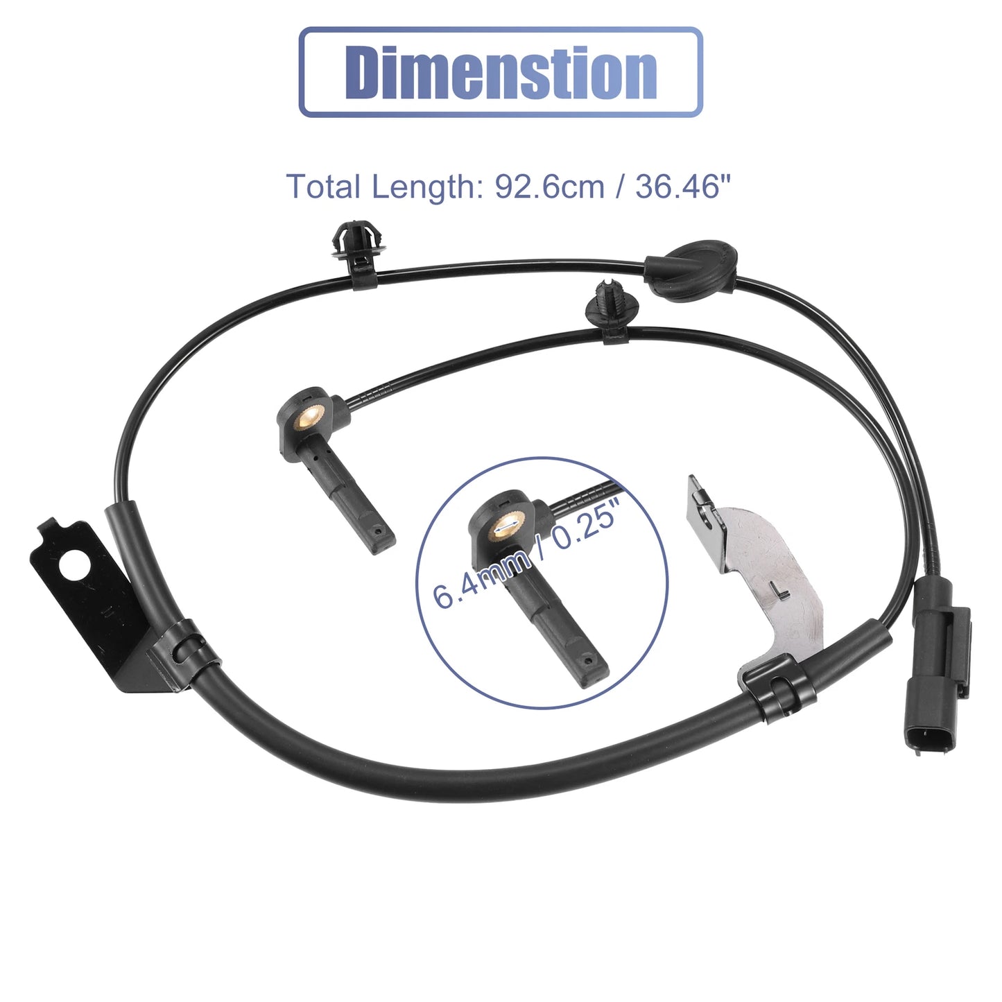 ABS Sensor Set Front Left Right for Jeep Compass (2007-2017)