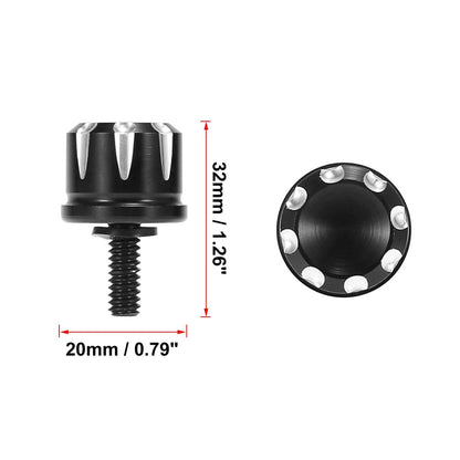 2 x Aluminum Seat Bolt Tab Screw Mount Knob for Harley Davidson Road Softail