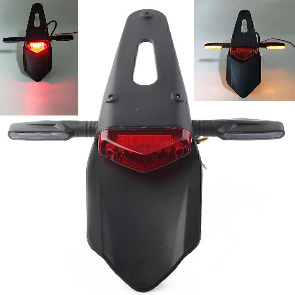 LED Rear Fender Brake Tail Light Turn Signal for Universal Motorcycle