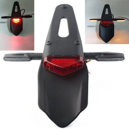 LED Rear Fender Brake Tail Light Turn Signal for Universal Motorcycle