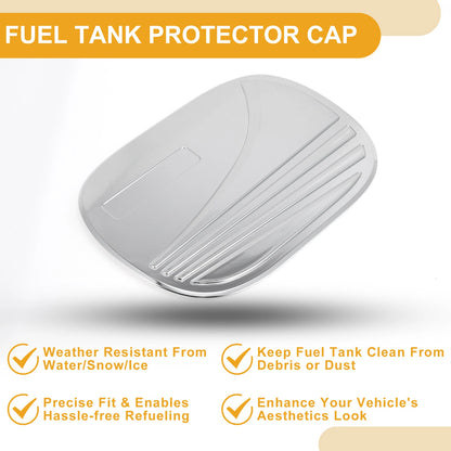Fuel Tank Door Cap for Hyundai Tucson 2019-2020 Chrome Silver Tone