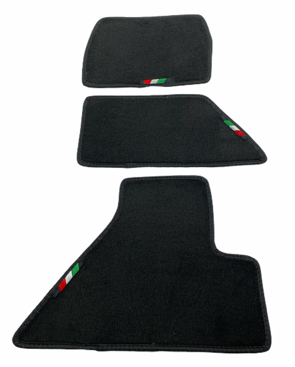 Floor Mats for Ferrari 512 TR 1992-1994 Black Tailored Carpets & Emblem