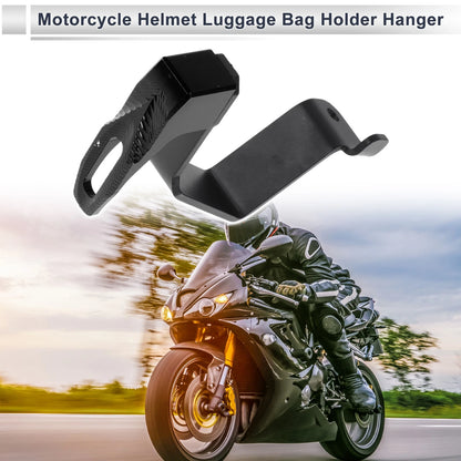 Square Aluminum Alloy Motorcycle Hanging Hook / 125mm / Black