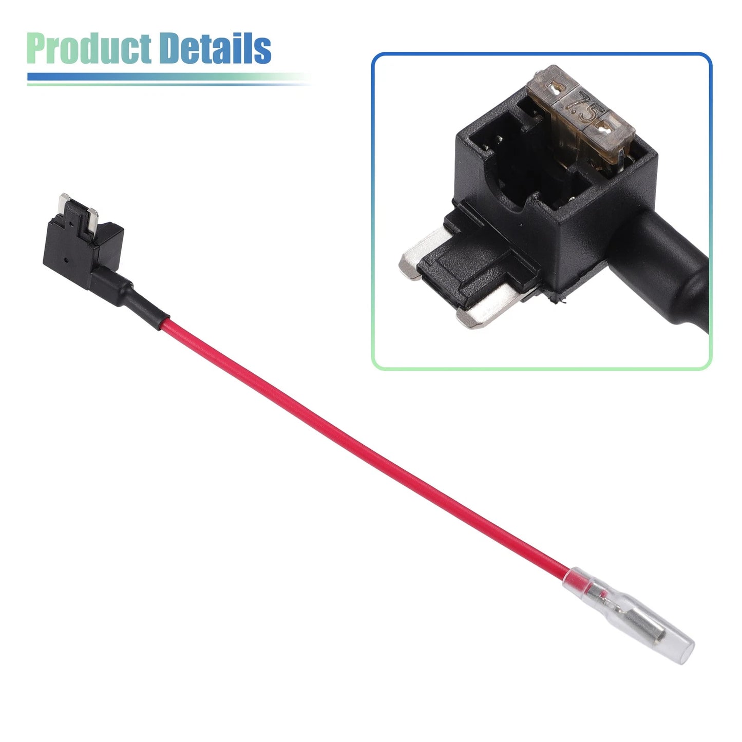 5 x Car Fuse Tap Circuit Adapters w/ 7.5A Mini Blade Fuses for Universal