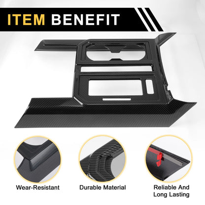 Carbon Fiber Gear Shift Panel Cover Trim for Ford F-150 (2015-2020)