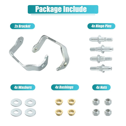1 Pair Front Door Hinge Pin Bushing Repair Kit for GMC Chevrolet