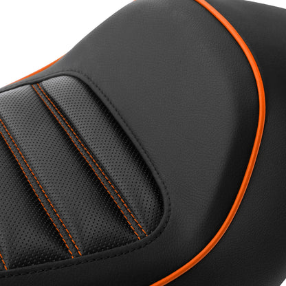 Black Solo Rider Driver Seat for Harley Sportster Iron 883 1200 (2010-2022)