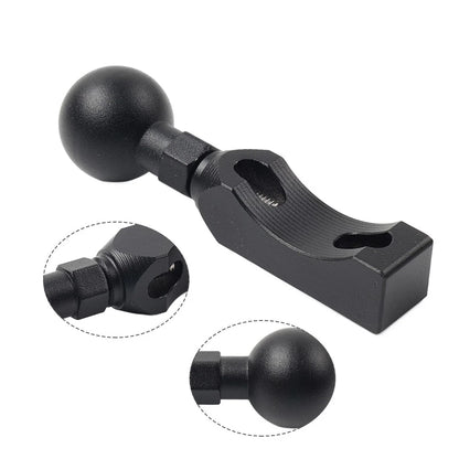 Universal Ball Head Base GPS Phone Holder Clamp for Motorcycle - Black