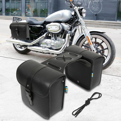 Pair 2 x Motorcycle Saddlebag Tool Bags Quick Release Buckles for Motorcycle