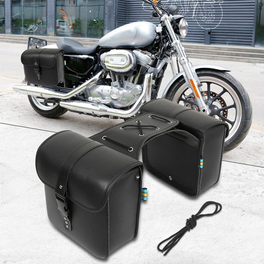 Pair 2 x Motorcycle Saddlebag Tool Bags Quick Release Buckles for Motorcycle