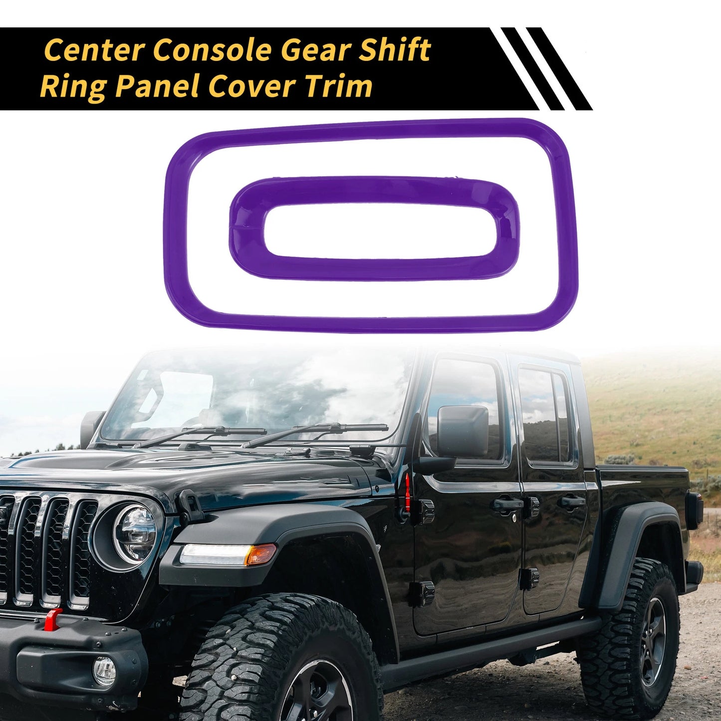 Console Gear Shift Ring Panel Cover Trim for Jeep Wrangler JK JKU (2007-2018)