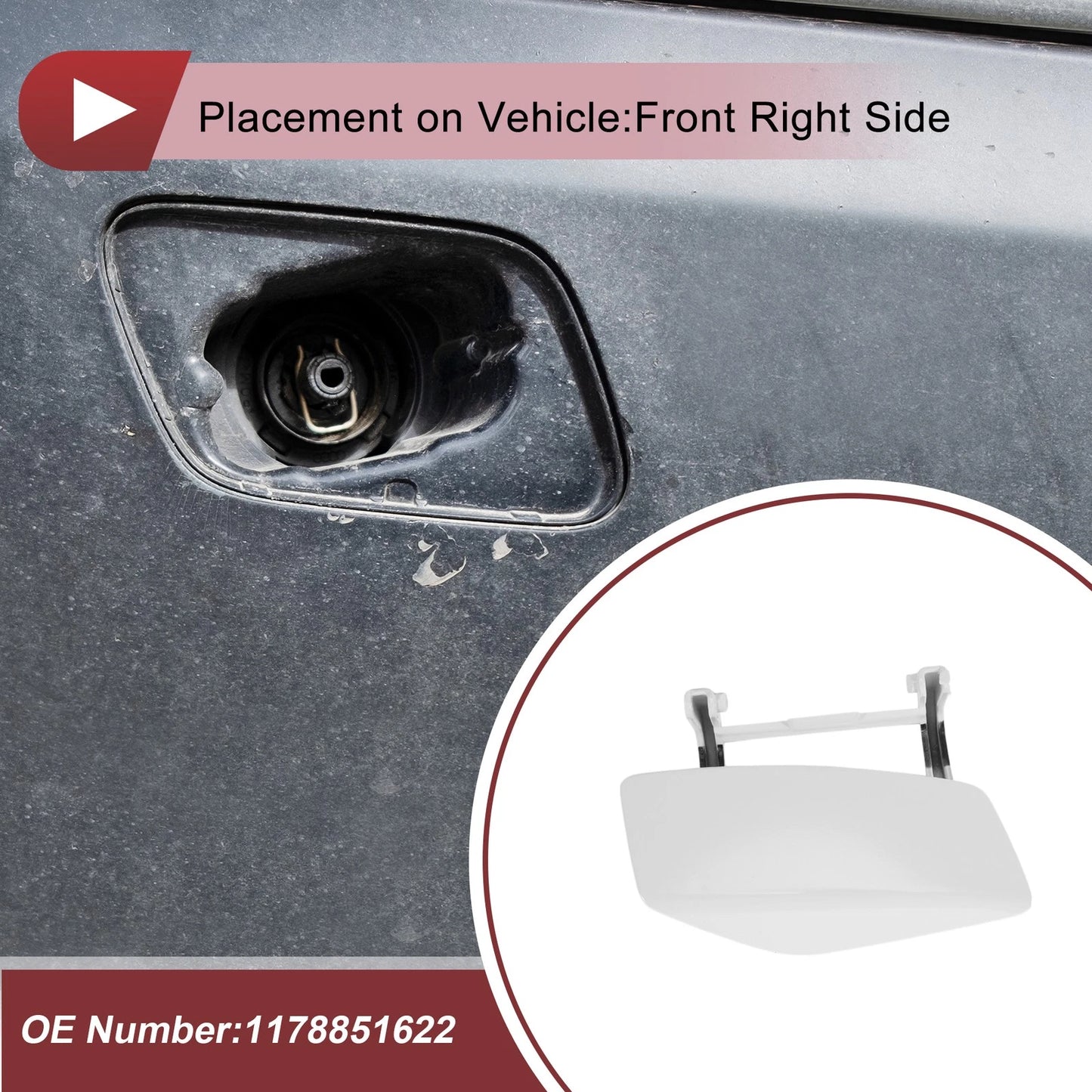 Front Right Bumper Trim Nozzle for Mercedes-Benz CLA250 (2014-2019)