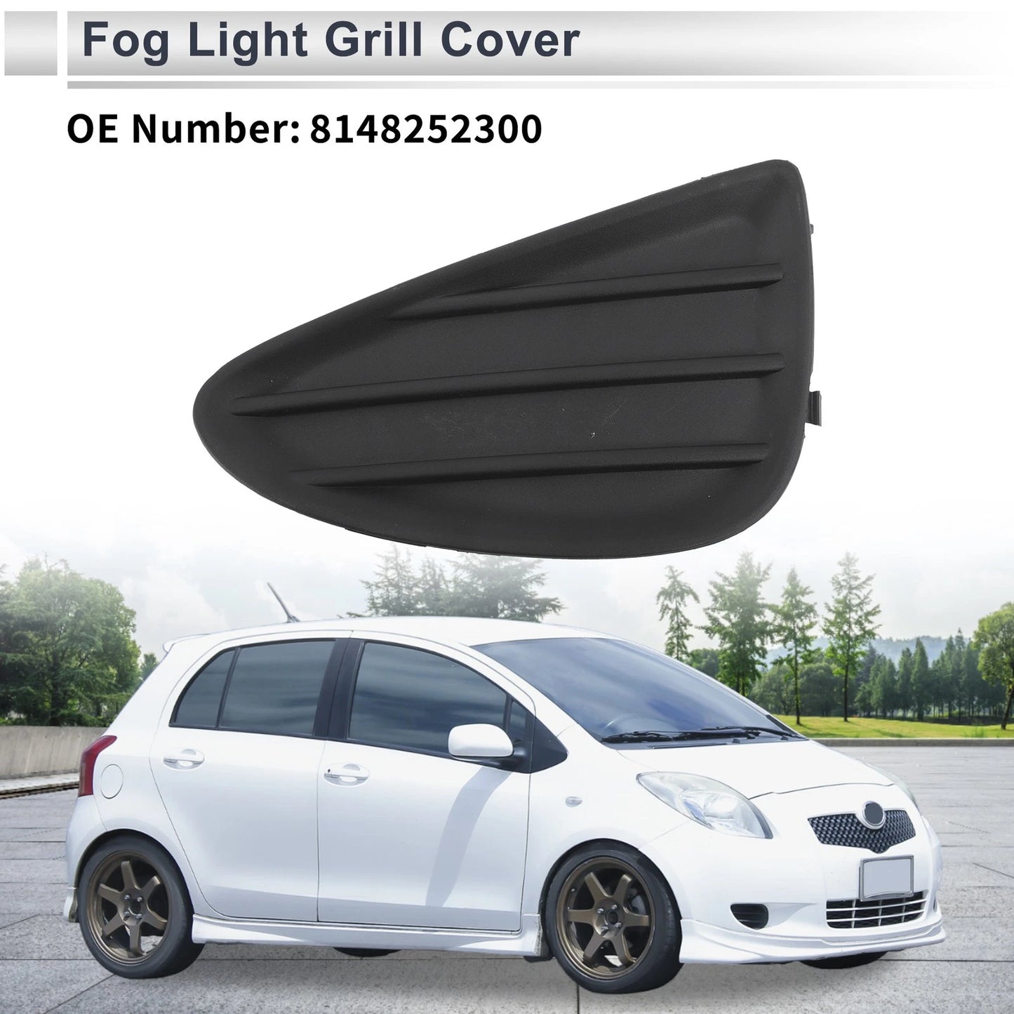Front Left Fog Light Grill for Toyota Yaris (2012-2014)