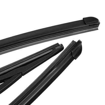 3PCS Wiper Blades 24" 14" 11" for Fiat 500 (2007-2017)