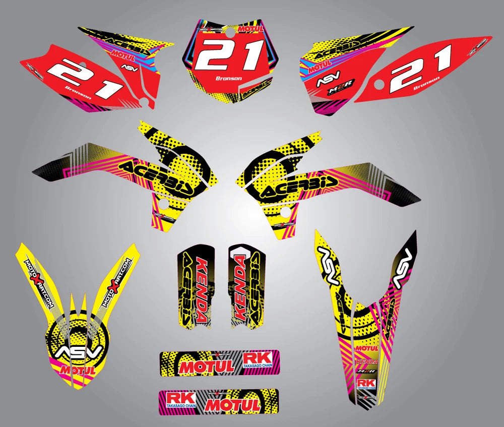 Neon Style Graphics Full Kit Stickers for KTM 85 (2013-2017)