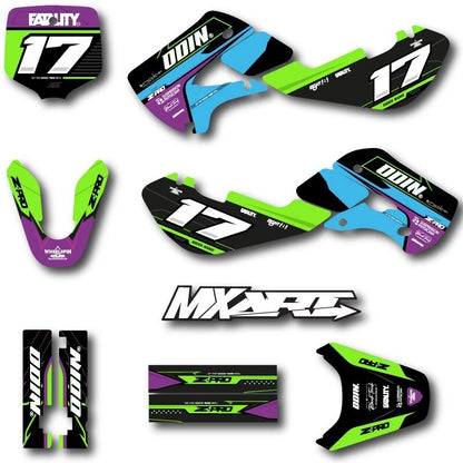 Custom Decal Kit Synth Style for Suzuki RM 65