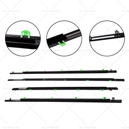 Black Weatherstrip Window Moulding Trim Seal for Honda CR-V (2007-2011)