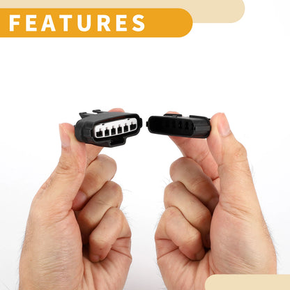 Throttle Accelerator Connector Plug for Toyota & Mitsubishi - 1 Set Black
