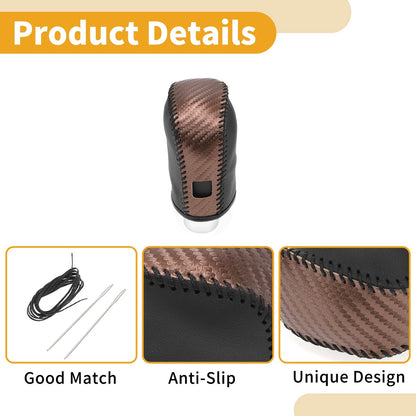 Brown Carbon Fiber Gear Shift Knob Cover for Nissan Altima (2019-2024)