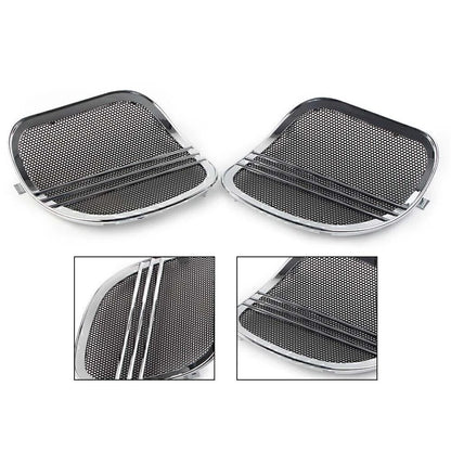 Chrome Tri-Line Speaker Grills Cover Trim for Harley Road Glide (2015-2021)