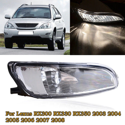 Clear Front Fog Light RH for 2004-2009 Lexus RX300 RX330 RX350 Driving Lamp
