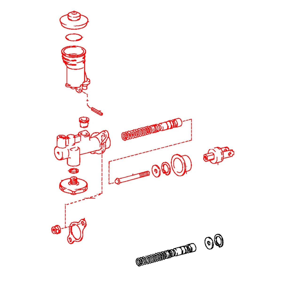 5/8 Clutch Master Cylinder for Toyota Mark II Cressida GX60 LX60 1980-1984