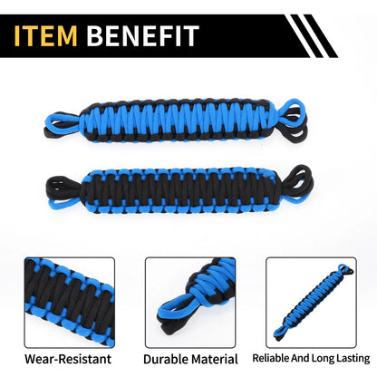 2 x Door Limiting Straps for Jeep Wrangler TJ JK JKU (2007-2018) Black Blue