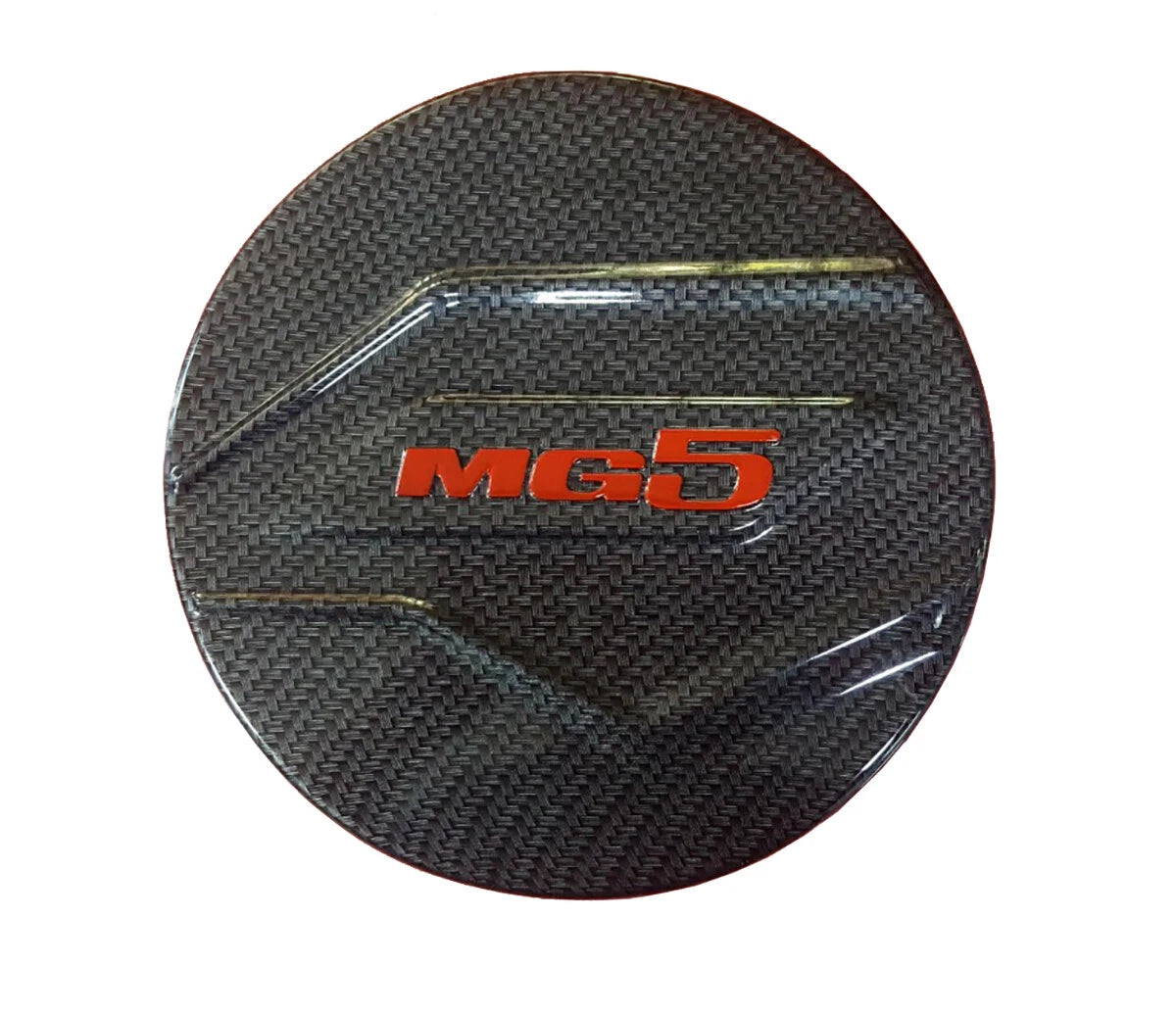 Gas Tank Cover Trim Carbon for MG5 MG 5 GT Sedan (2021-2023)