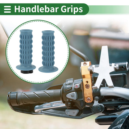 25mm Motorcycle Hand Grips Cover Handlebar Cover TPU Gray Blue