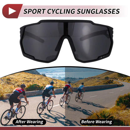 1 x Motorcycle Riding Goggles Black Tri-Acetyl Cellulos PC UV400 for Motorcycle