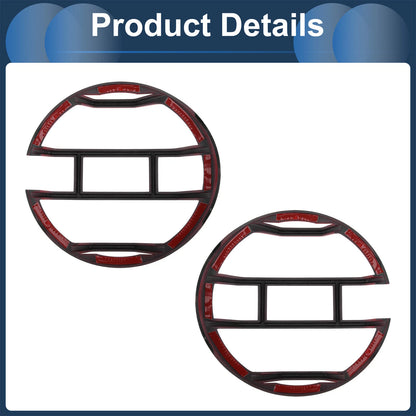 Headlight Trim Bezels for Ford Bronco 2021-2024 (2 x Red)