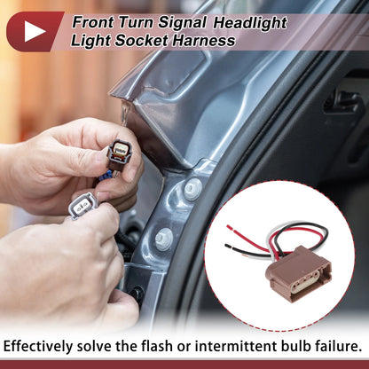 Front Turn Signal Light Socket Wiring for Ford (No. ZFC02280UA)
