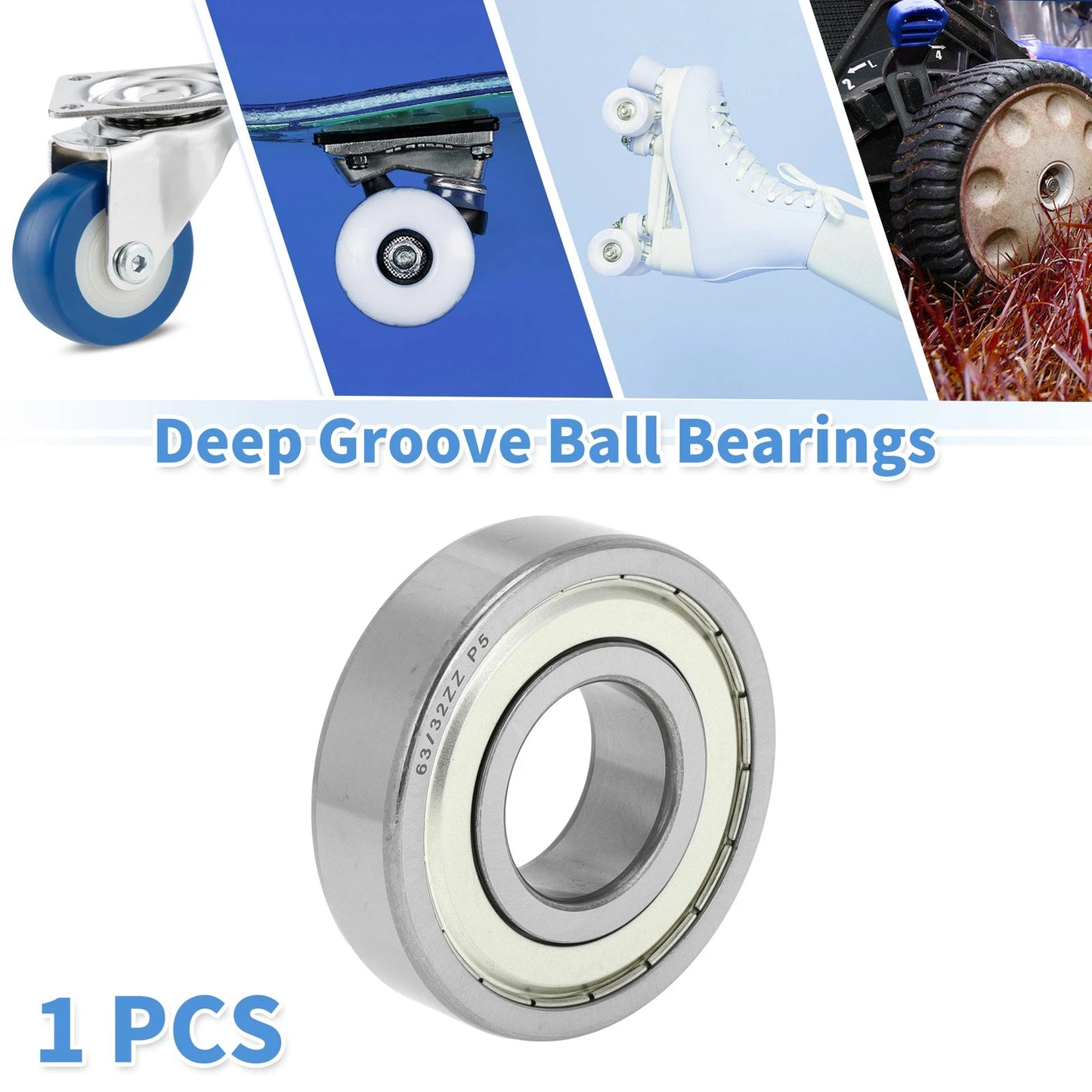 Deep Groove Ball Bearing P5 / 32x75x20mm / for Scooter Skateboard Wheel