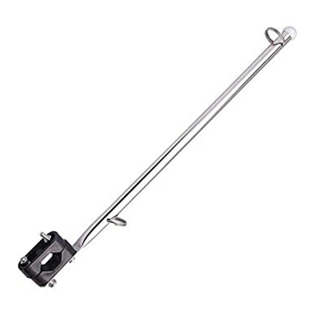 Premium Stainless Steel Rail Mount Flag Pole Holder for 7/8"-1" Rails