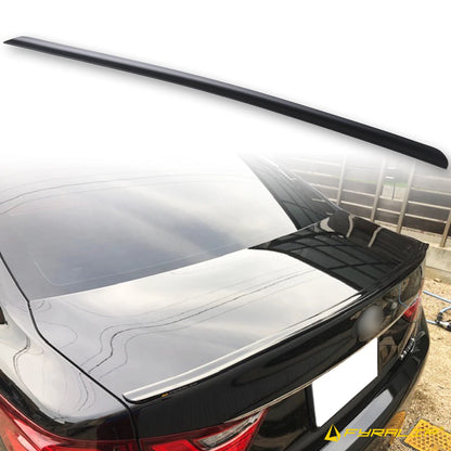 Boot Lip Spoiler for Lexus GS L10 Sedan (2011-2015) Matte Black Unpainted