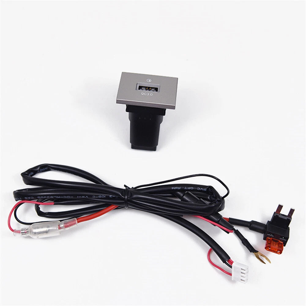 USB-A QC3.0 Charger Upgrade Kit for Ford Focus MK2, Transit (2005-2013)