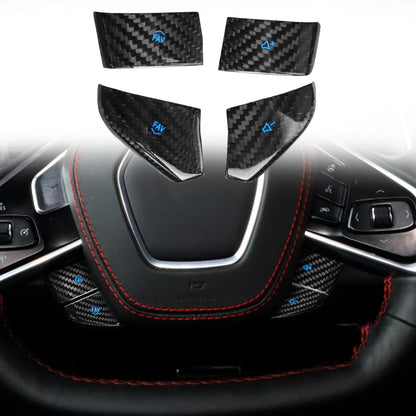 Carbon Fiber Steering Wheel Button for Chevrolet Corvette C8 (2020-2022)