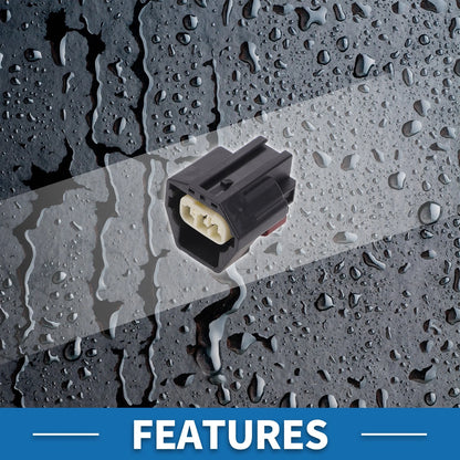 3 Pin Looms Lights Sensor Connector for Ford & Volvo - 1 Set Plastic Copper