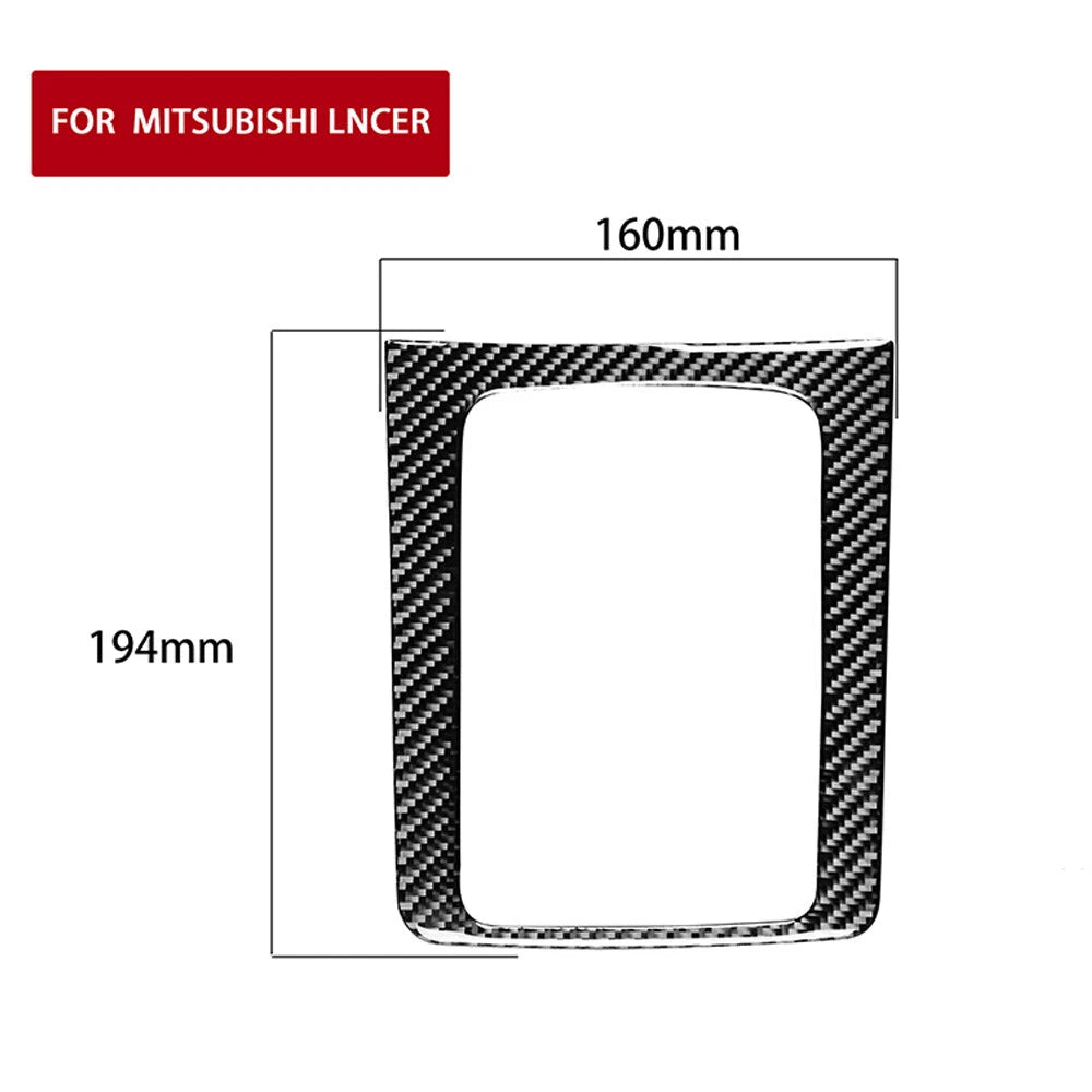 Carbon Fiber Manual Gearbox Cover Trim for Mitsubishi Lancer DE Sedan (2002-2007)