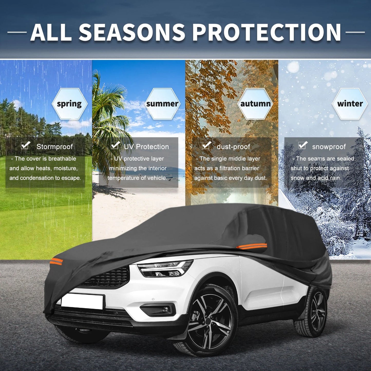Waterproof Aluminum Film Car Cover for Volvo XC40 (2018-2023)