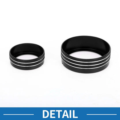 Kia Soul AC Climate Heater Switch Knob Cover Ring 3 x Black (2009-2013)