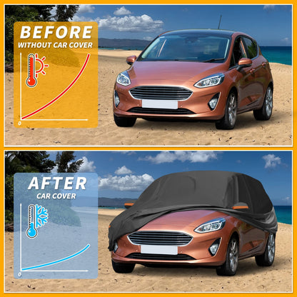 Waterproof All Weather Car Cover for Ford Fiesta Hatchback (2011-2019)