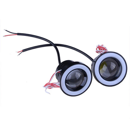 2.5" Universal COB Purple Fog Light Projector for Car Halo Angel Eyes LED
